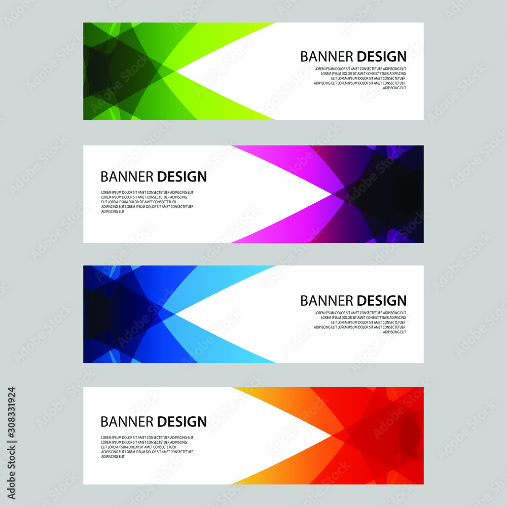 Fototapeta premium Vector Abstract design banner web template