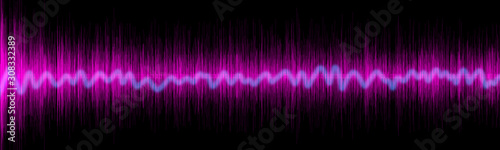 Violet sound equalizer wafe concept