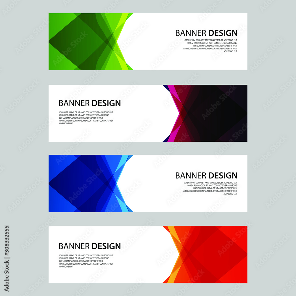 Fototapeta premium Vector Abstract design banner web template