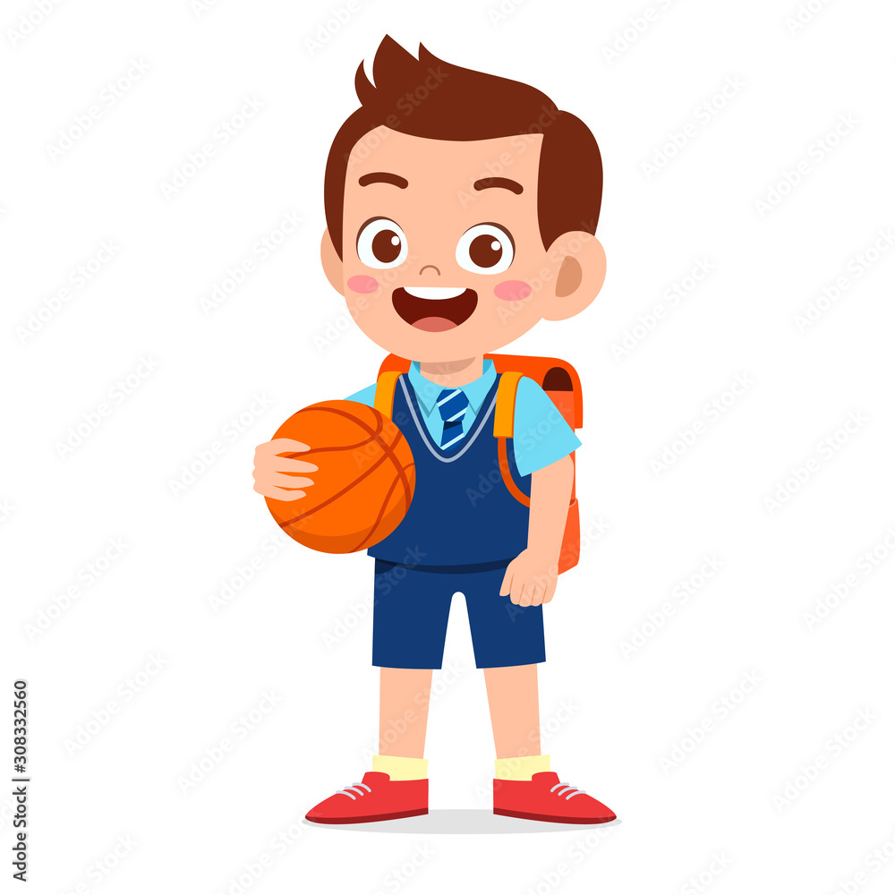 happy cute kid boy ready to go to school happy cute kid boy ready to go to school