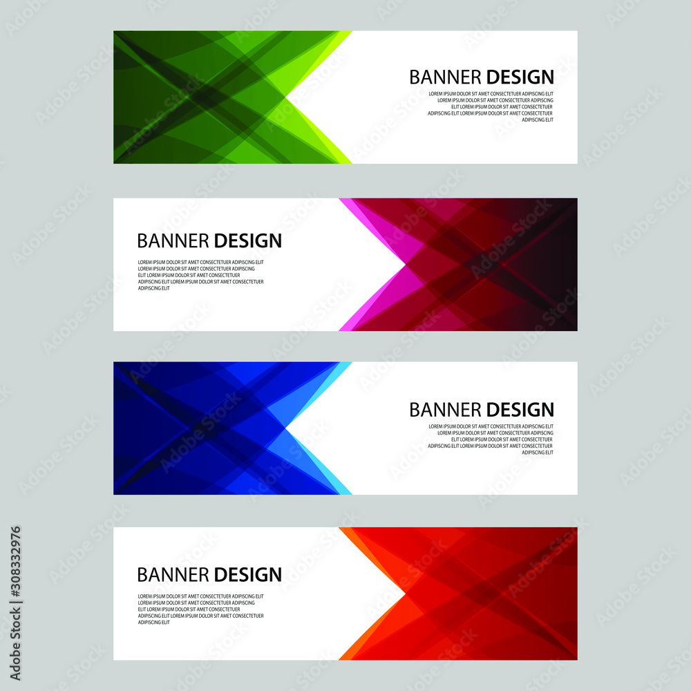 Fototapeta premium Vector Abstract design banner web template