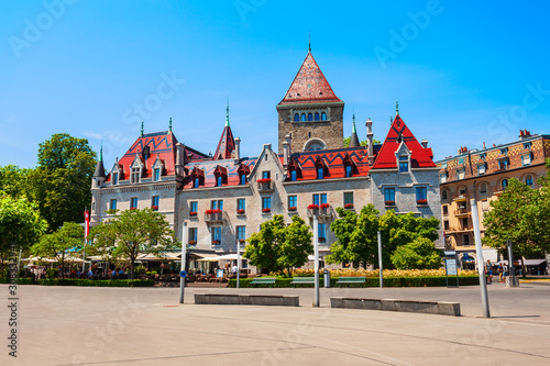 Chateau Ouchy Castle in Lausanne