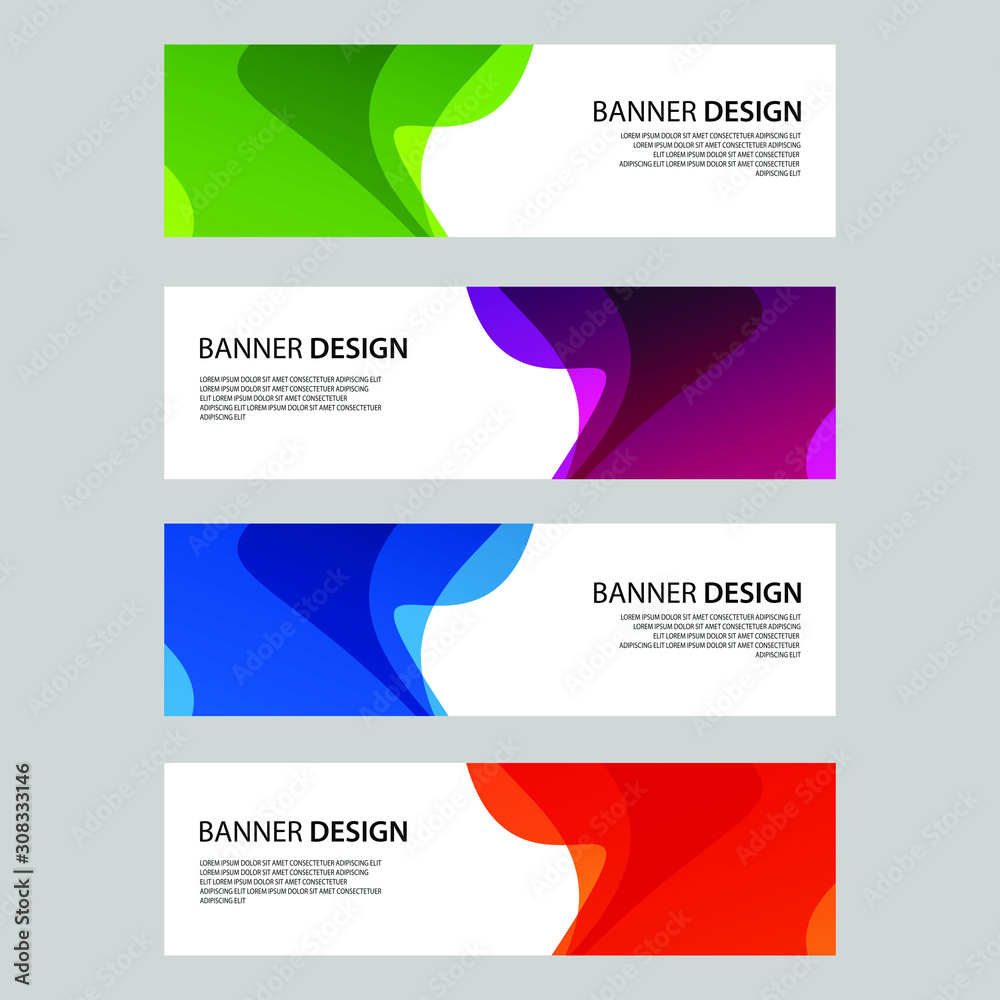 Fototapeta premium Vector Abstract design banner web template