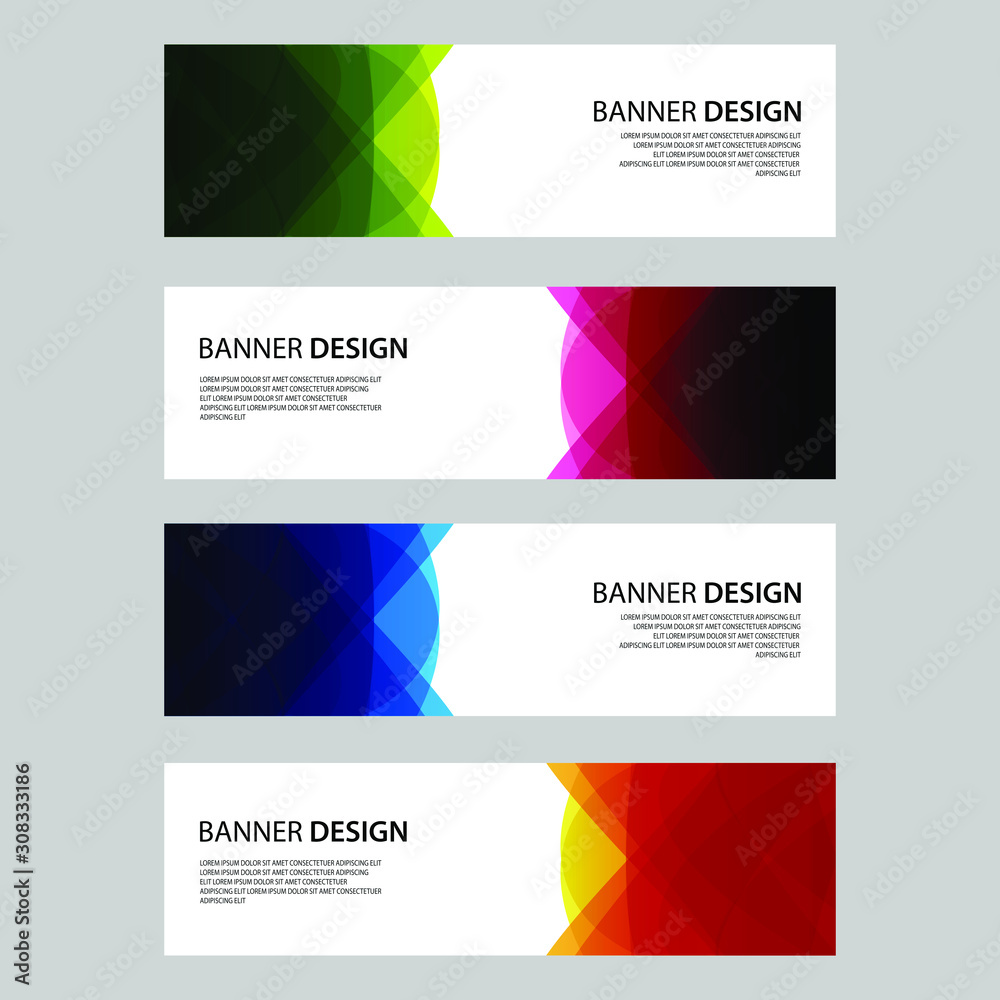 Fototapeta premium Vector Abstract design banner web template