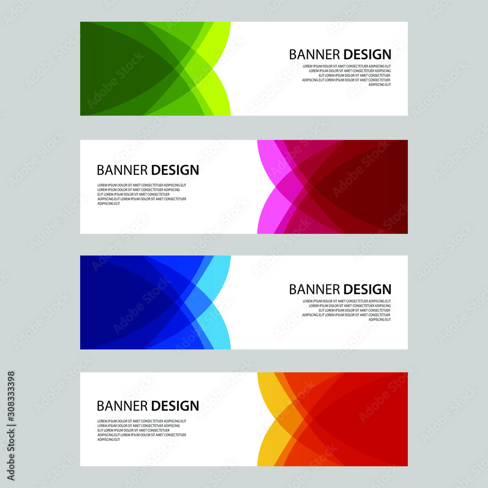 Vector Abstract design banner web template Vector Abstract design banner web template