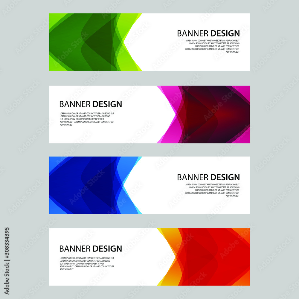 Fototapeta premium Vector Abstract design banner web template