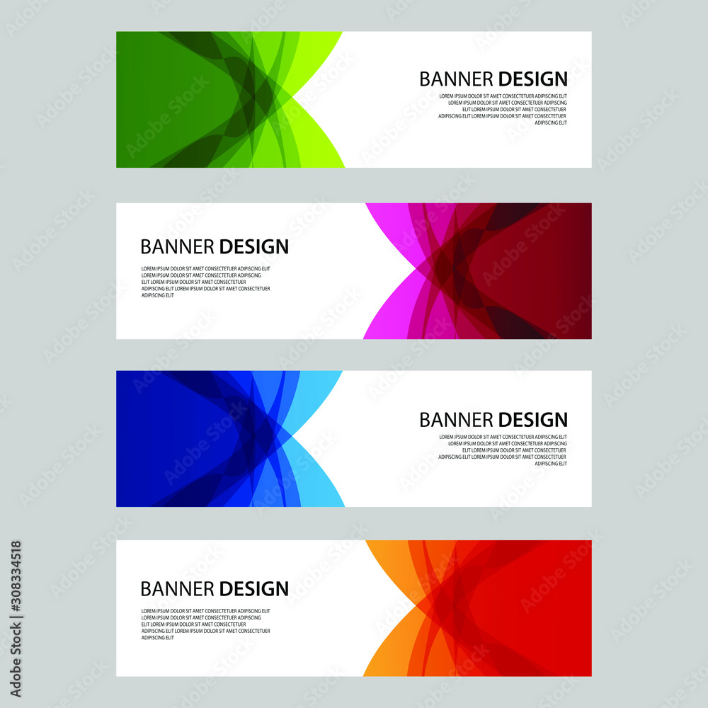 Fototapeta premium Vector Abstract design banner web template