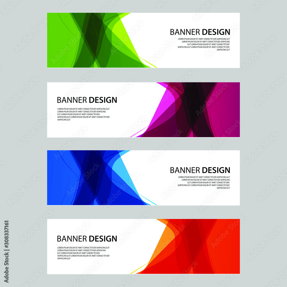 Fototapeta premium Vector Abstract design banner web template