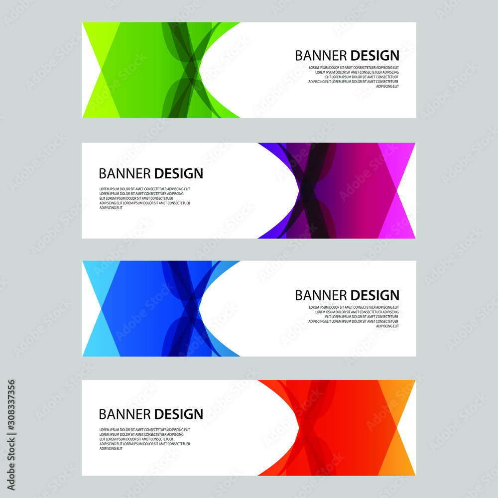 Fototapeta premium Vector Abstract design banner web template