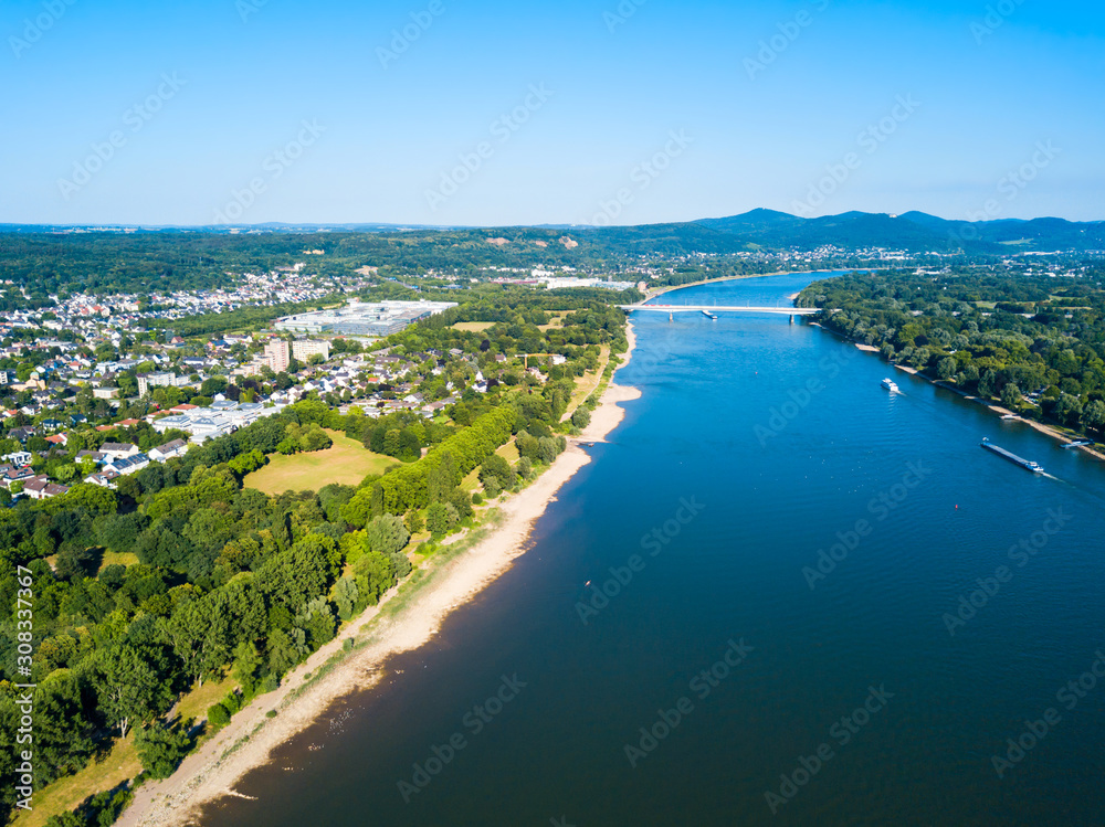 Fototapeta premium Bonn aerial panoramic view, Germany