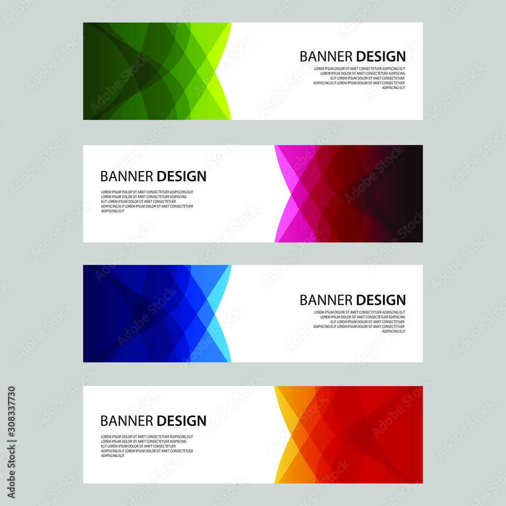 Fototapeta premium Vector Abstract design banner web template