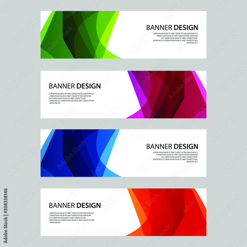 Fototapeta premium Vector Abstract design banner web template