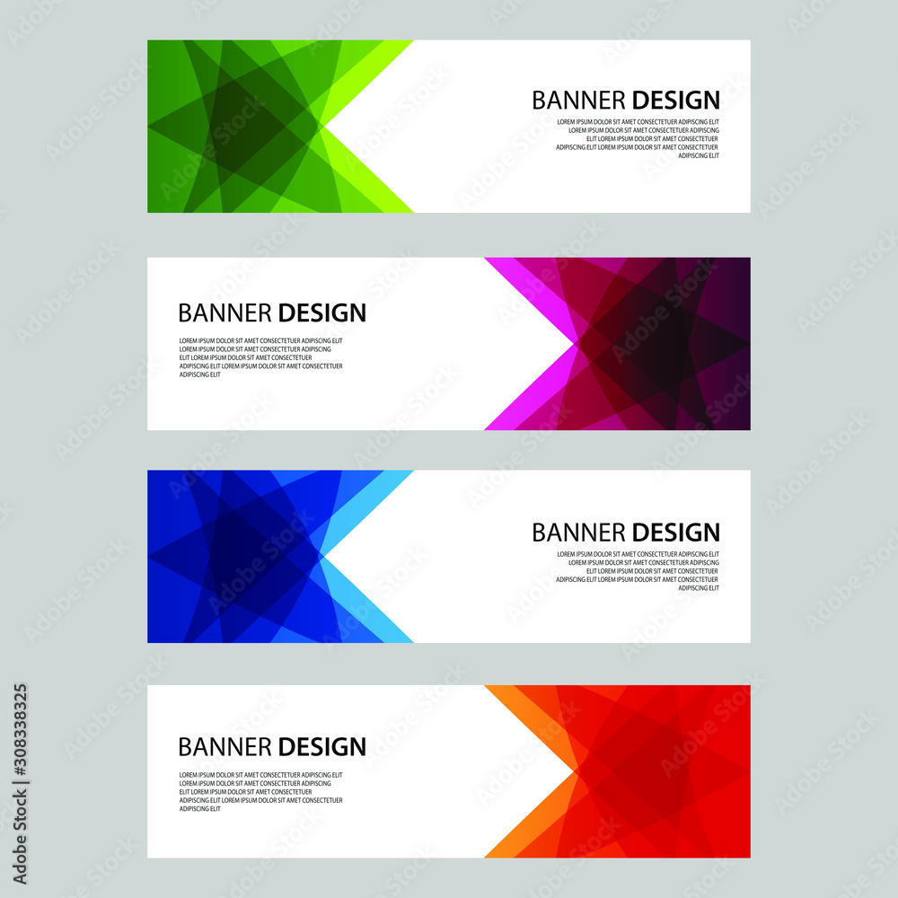 Vector Abstract design banner web template