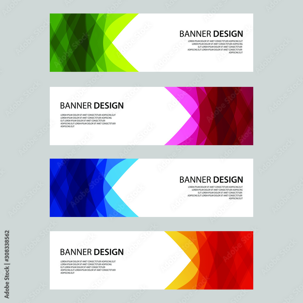 Fototapeta premium Vector Abstract design banner web template