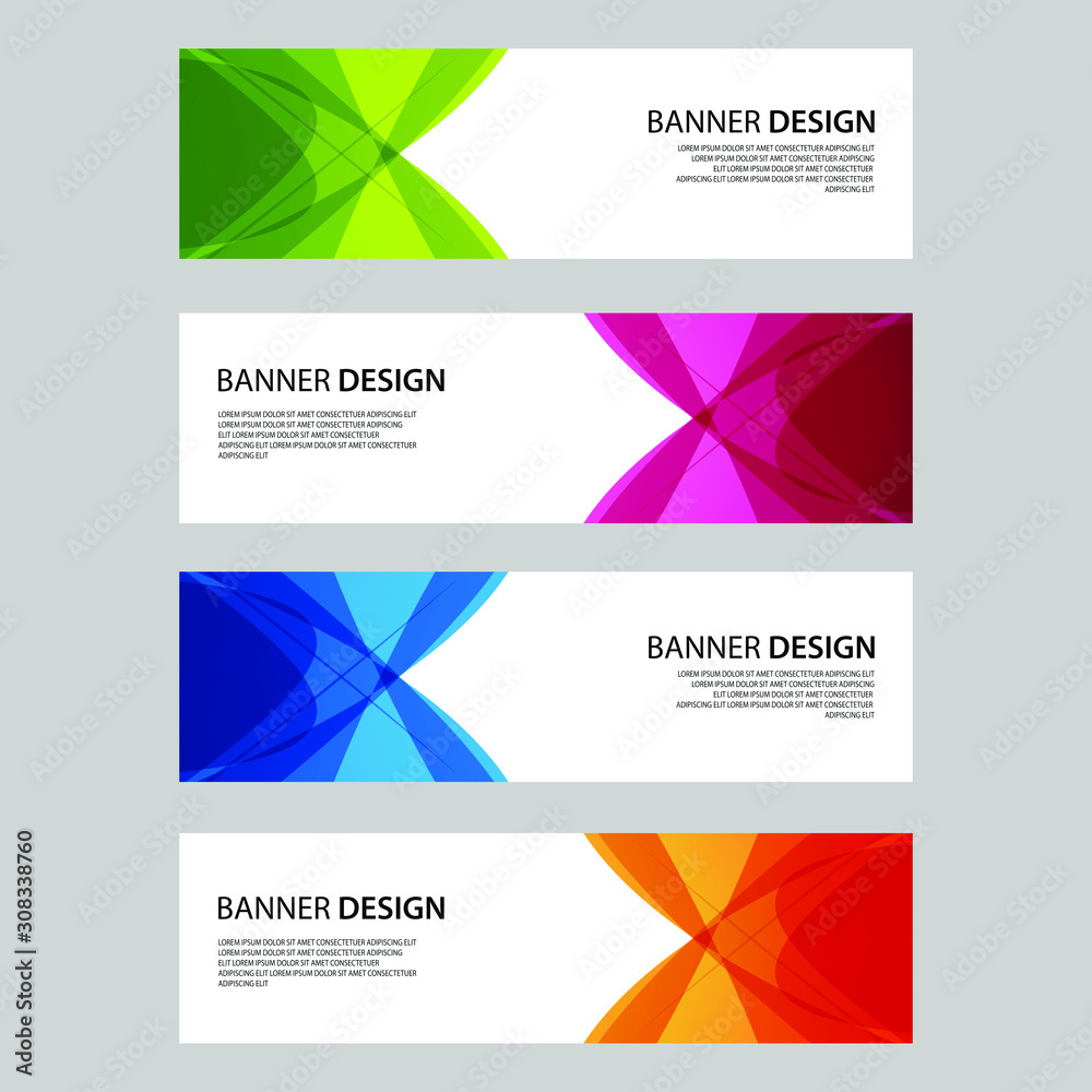 Fototapeta premium Vector Abstract design banner web template