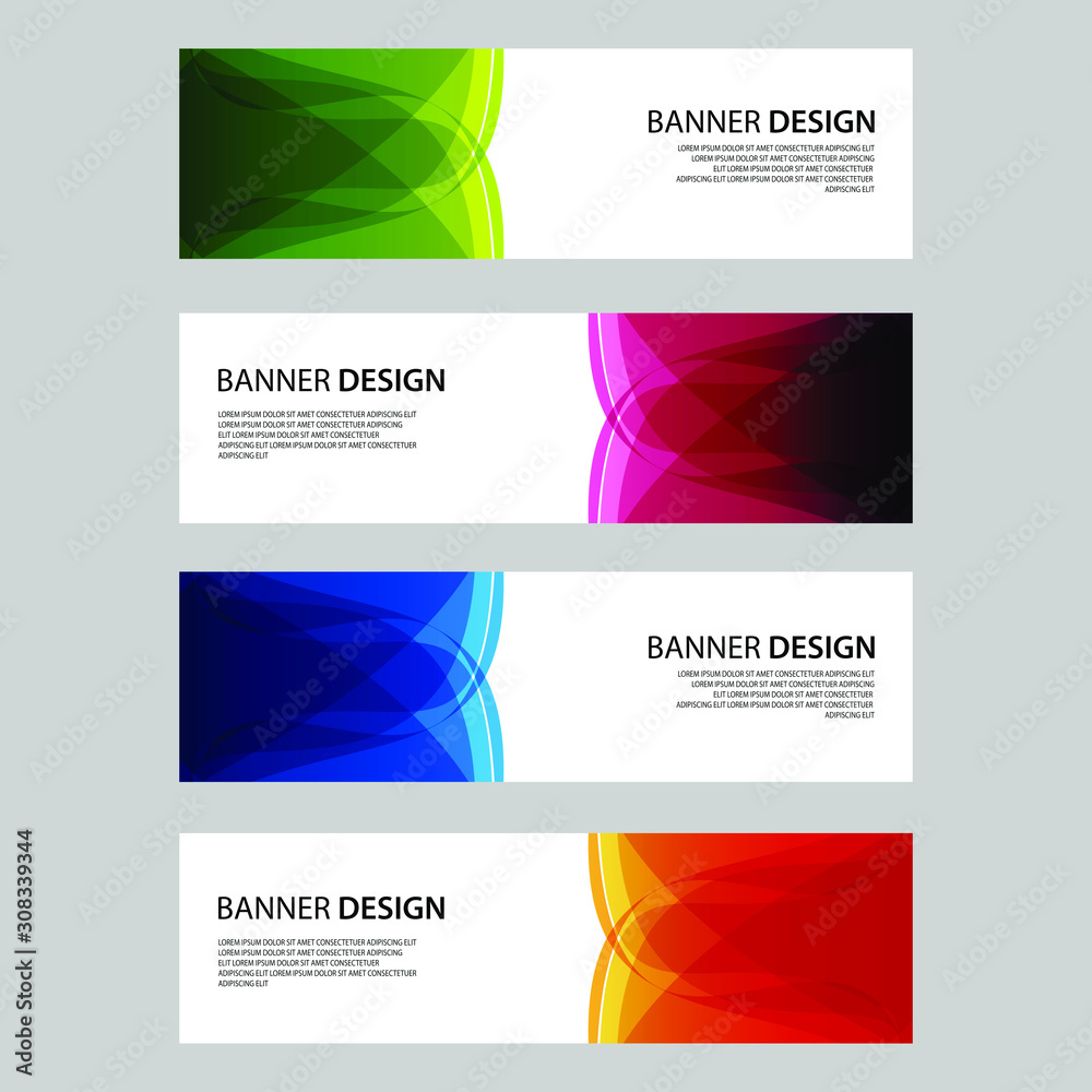 Vector Abstract design banner web template Vector Abstract design banner web template