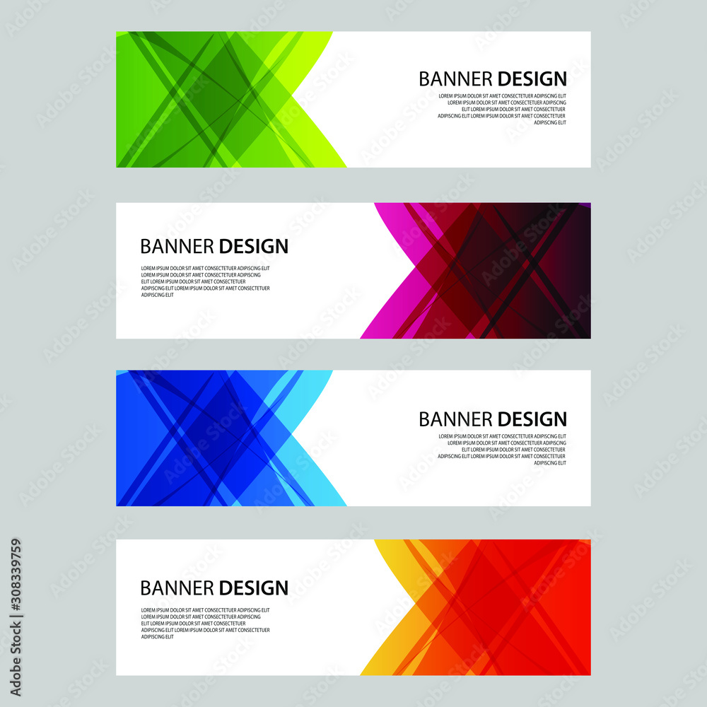 Fototapeta premium Vector Abstract design banner web template