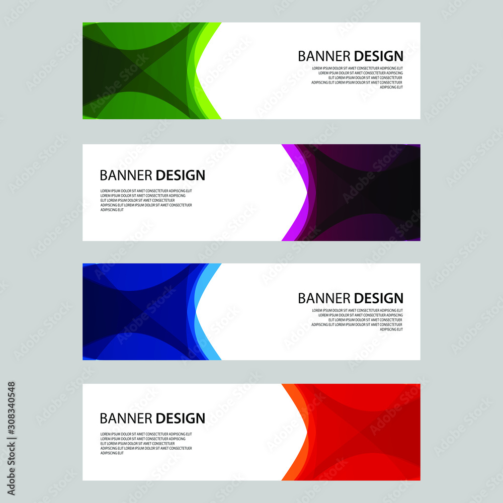Fototapeta premium Vector Abstract design banner web template