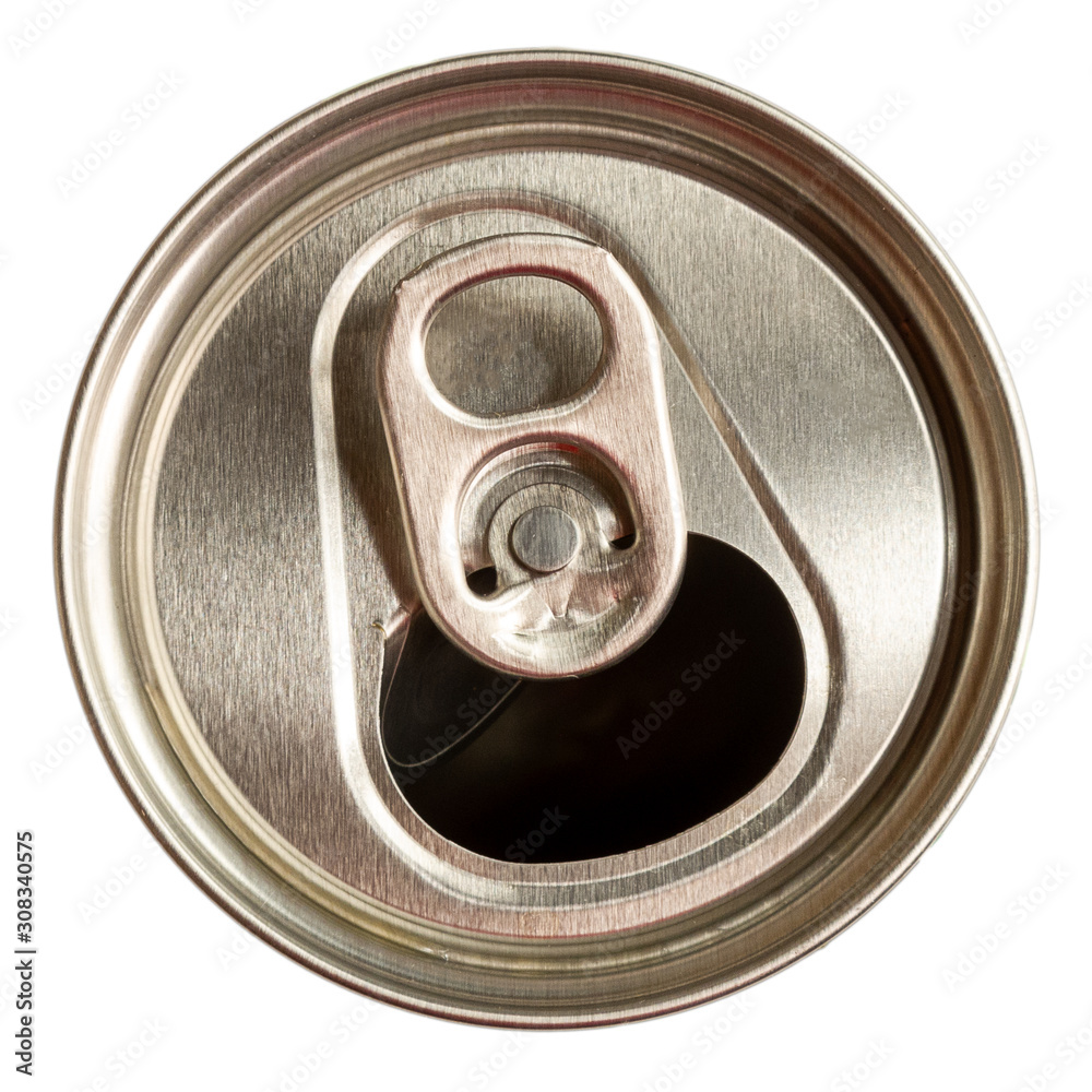 aluminum soda and beer beverage can with water droplets isolated on white background, metal can, recyclable product aluminum soda and beer beverage can with water droplets isolated on white background, metal can, recyclable product
