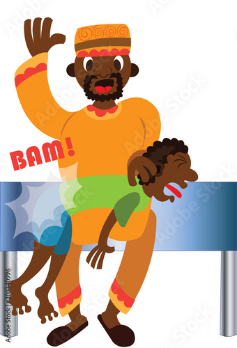 Spanking of mischievous children installs proper discipline into them 