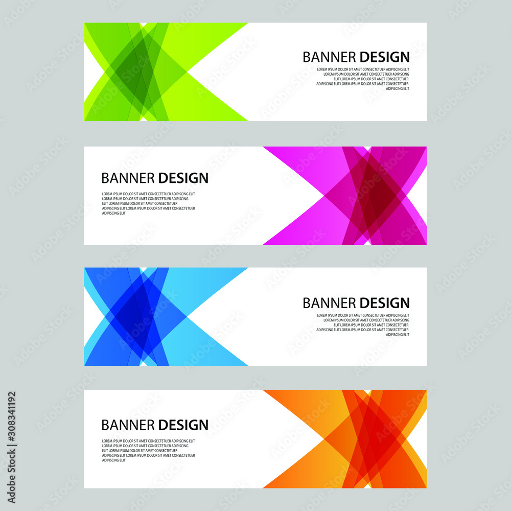 Fototapeta premium Vector Abstract design banner web template