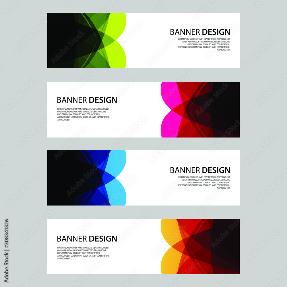 Fototapeta premium Vector Abstract design banner web template