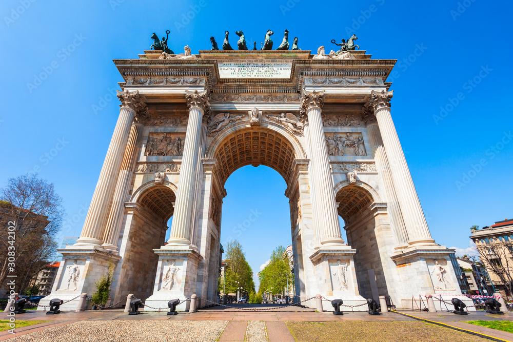 Fototapeta premium Arco della Pace, Porta Sempione