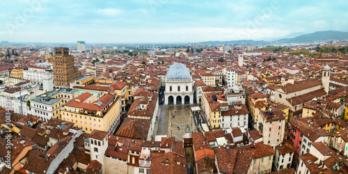 Piazza della Loggia aerial view, Brescia photo