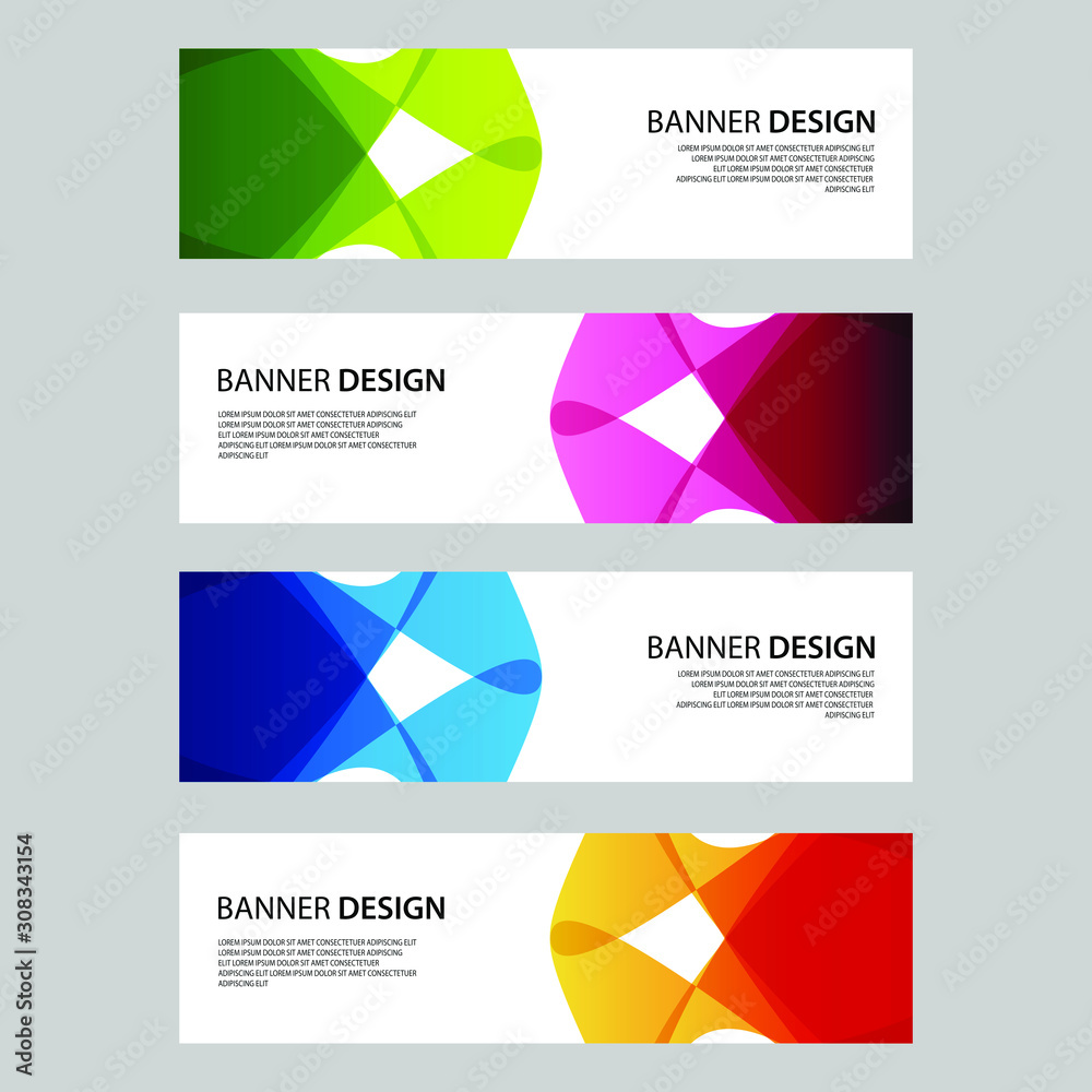 Fototapeta premium Vector Abstract design banner web template
