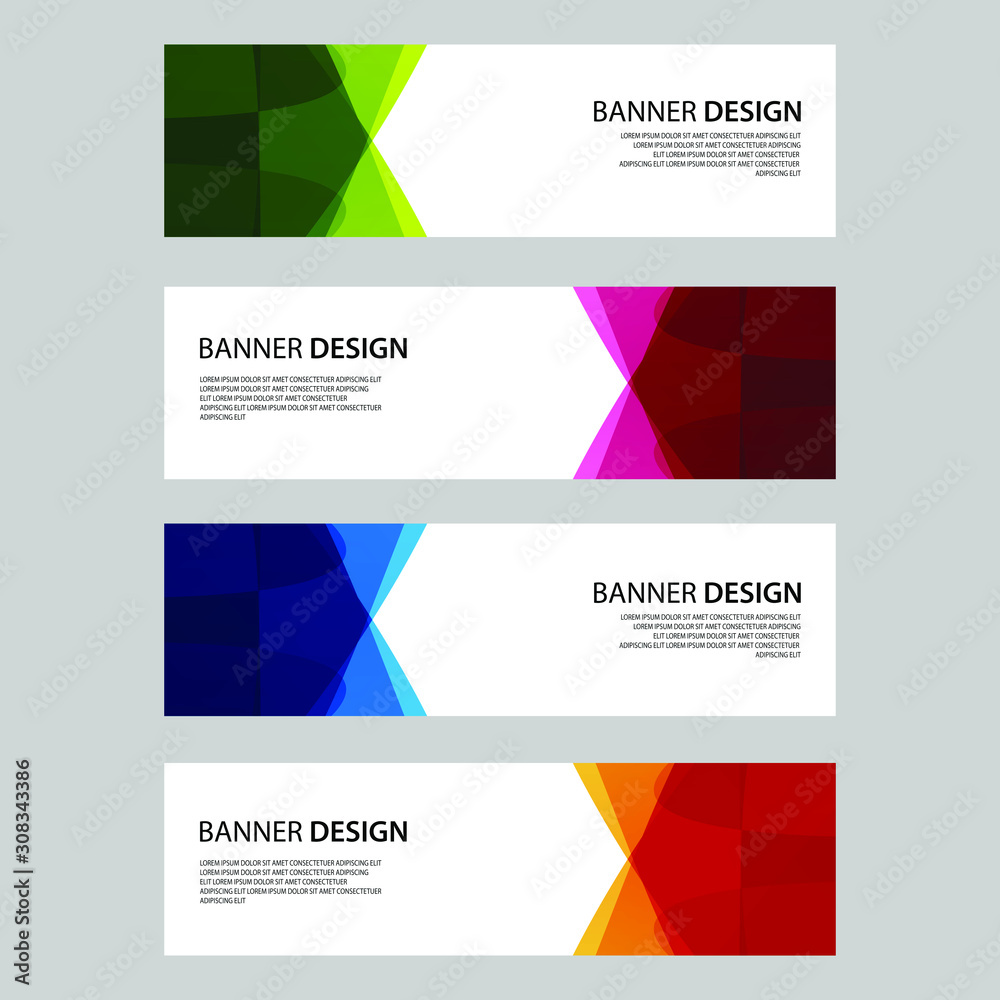 Fototapeta premium Vector Abstract design banner web template