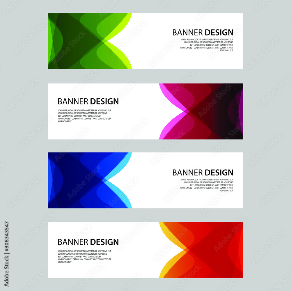 Fototapeta premium Vector Abstract design banner web template