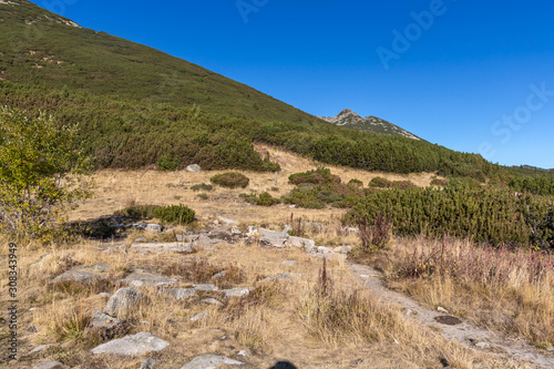 Landscape near Bezbog Lake, Pirin Mountain, Bulgaria photo