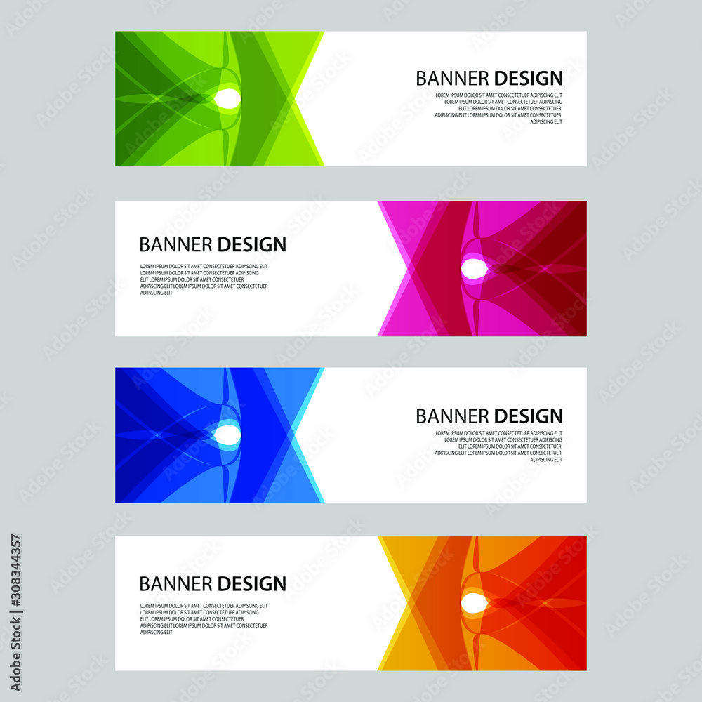 Fototapeta premium Vector Abstract design banner web template