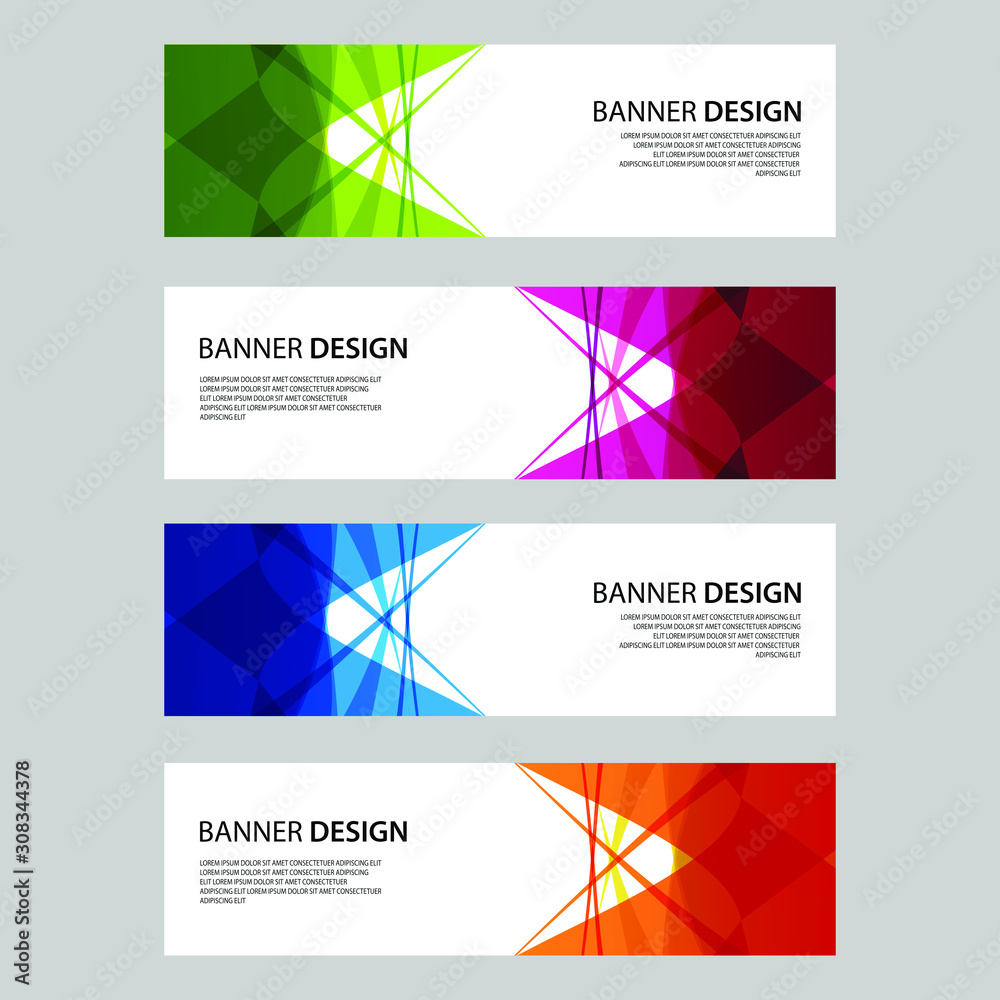 Fototapeta premium Vector Abstract design banner web template