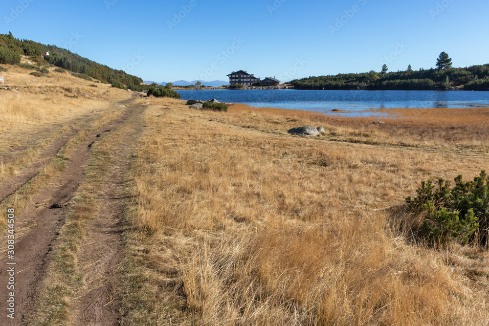 Obraz premium Landscape with Bezbog Lake, Pirin Mountain, Bulgaria