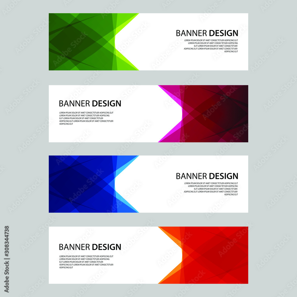 Vector Abstract design banner web template Vector Abstract design banner web template