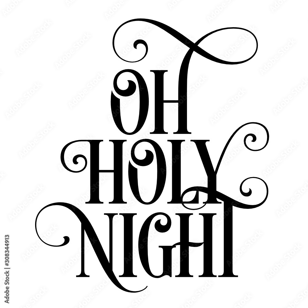 O Holy Night Lyrics Svg