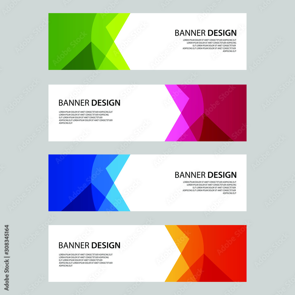 Fototapeta premium Vector Abstract design banner web template