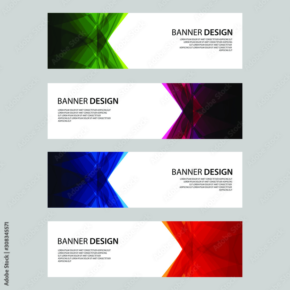 Fototapeta premium Vector Abstract design banner web template