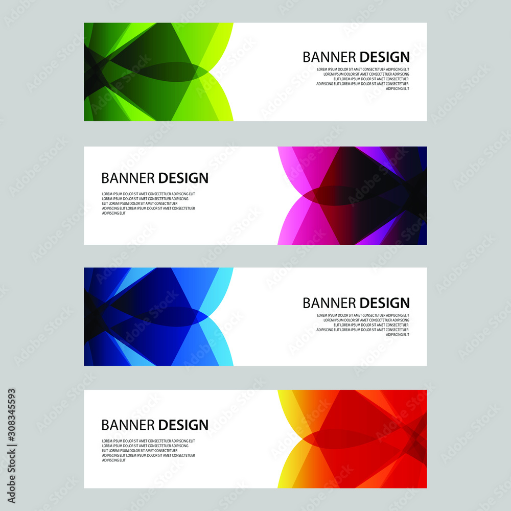 Fototapeta premium Vector Abstract design banner web template