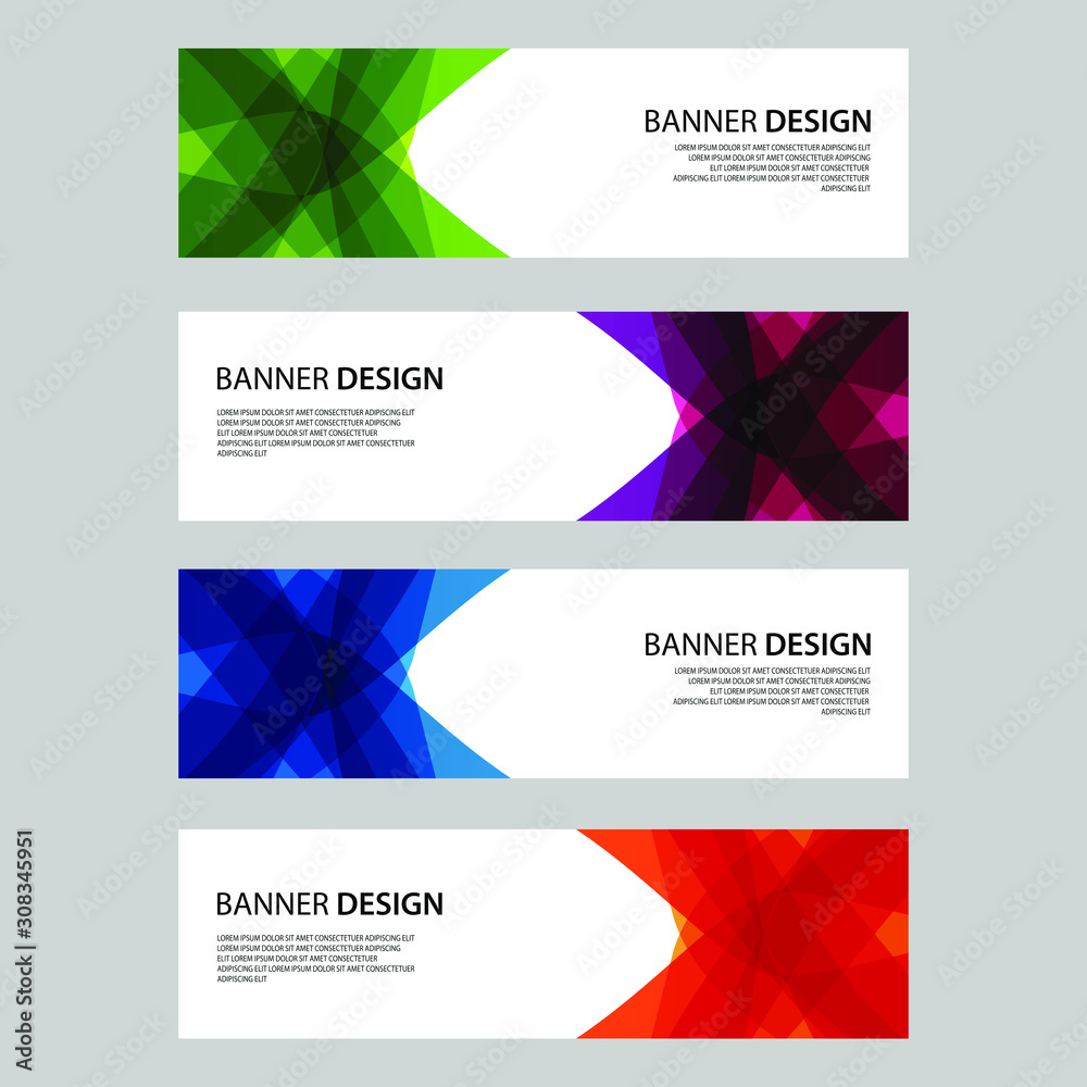 Fototapeta premium Vector Abstract design banner web template