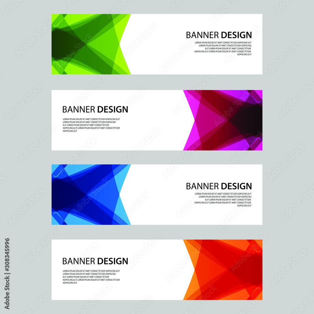 Fototapeta premium Vector Abstract design banner web template