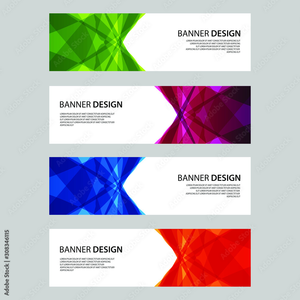 Fototapeta premium Vector Abstract design banner web template