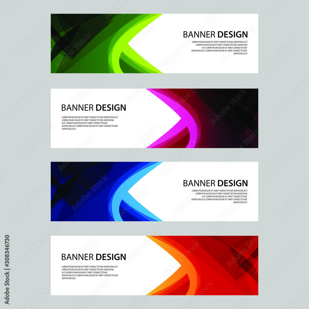 Fototapeta premium Vector Abstract design banner web template