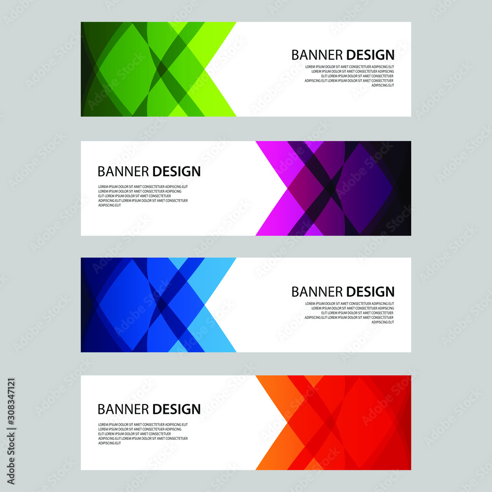 Fototapeta premium Vector Abstract design banner web template