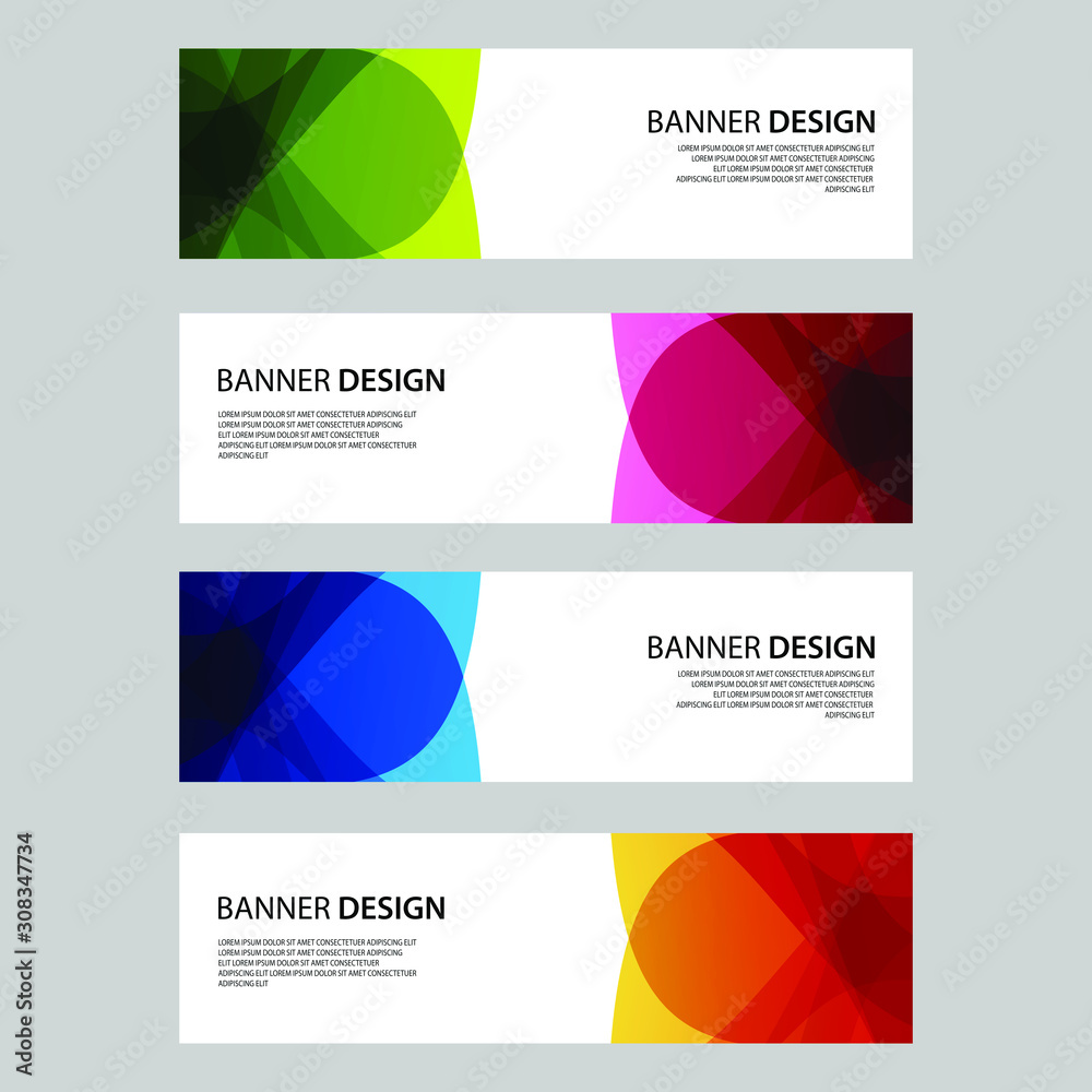 Fototapeta premium Vector Abstract design banner web template