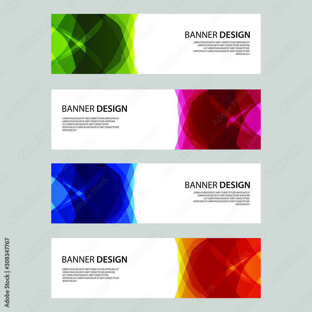 Fototapeta premium Vector Abstract design banner web template