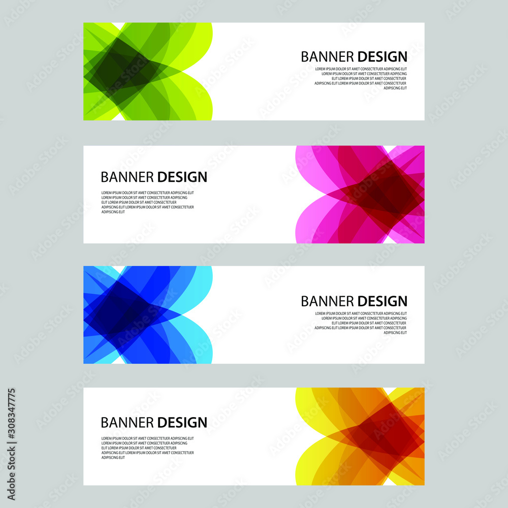 Fototapeta premium Vector Abstract design banner web template