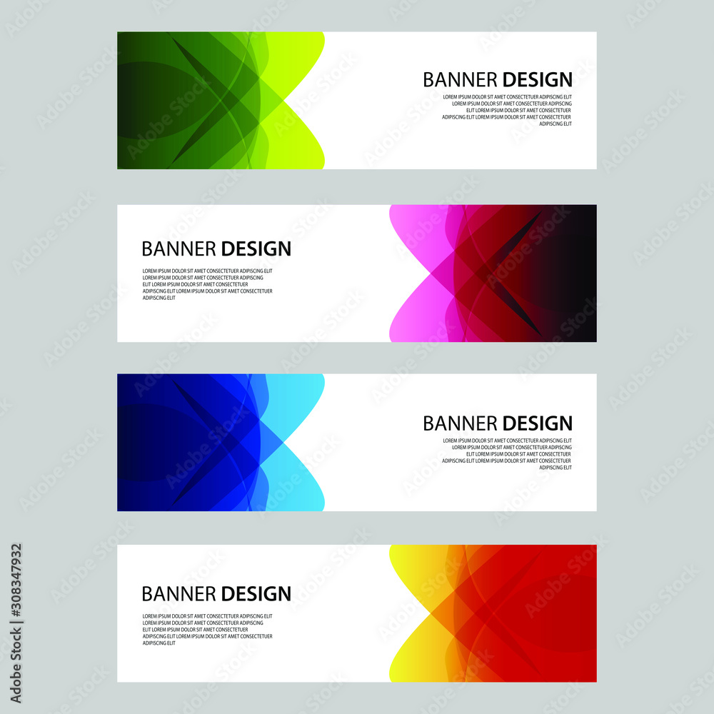 Fototapeta premium Vector Abstract design banner web template