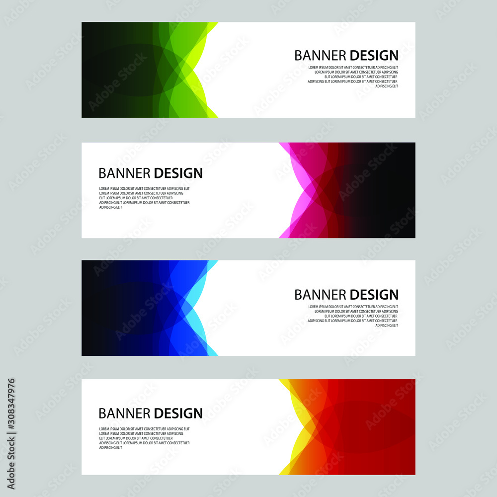 Fototapeta premium Vector Abstract design banner web template